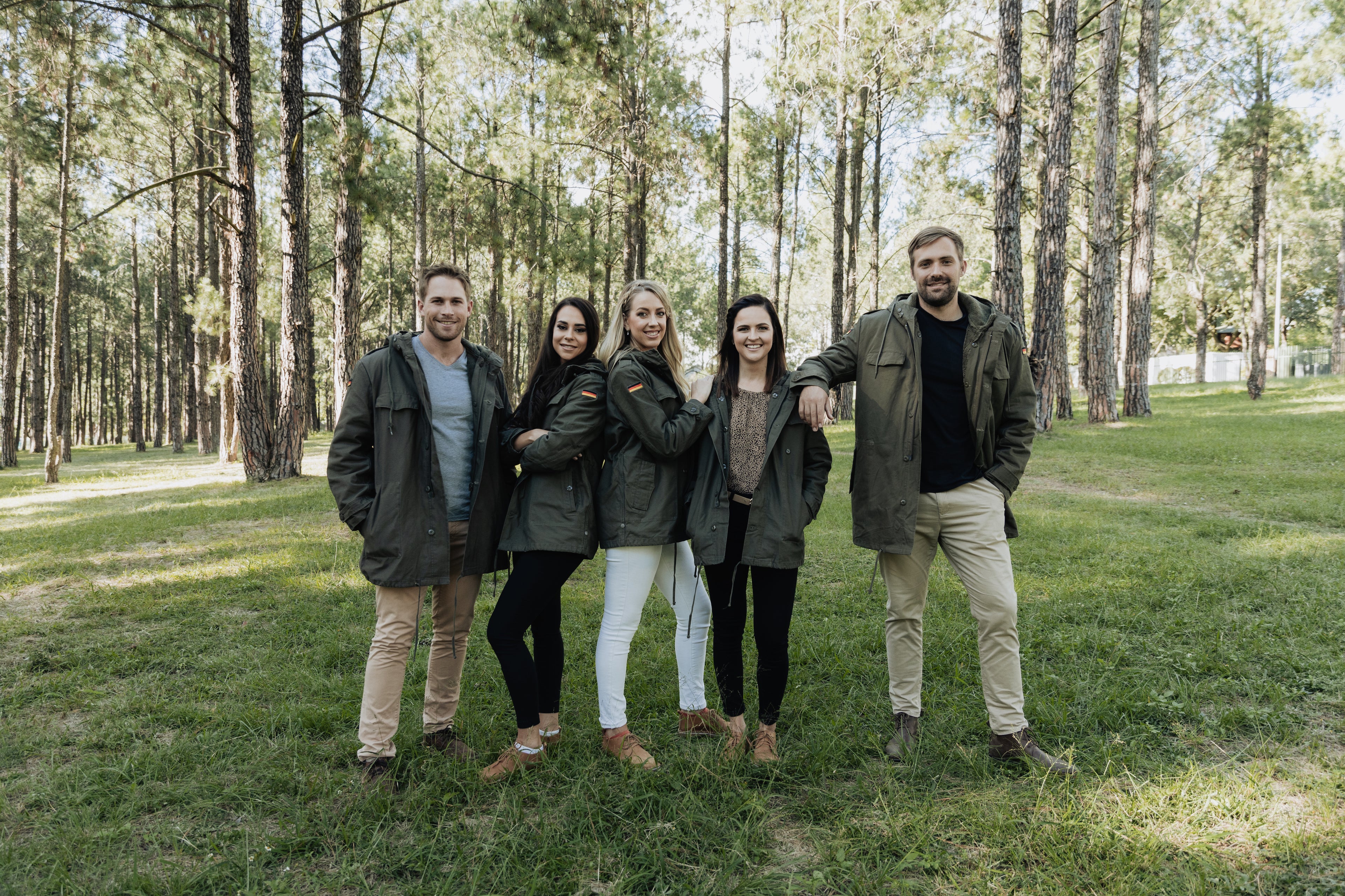 Original German military parkas for men and women