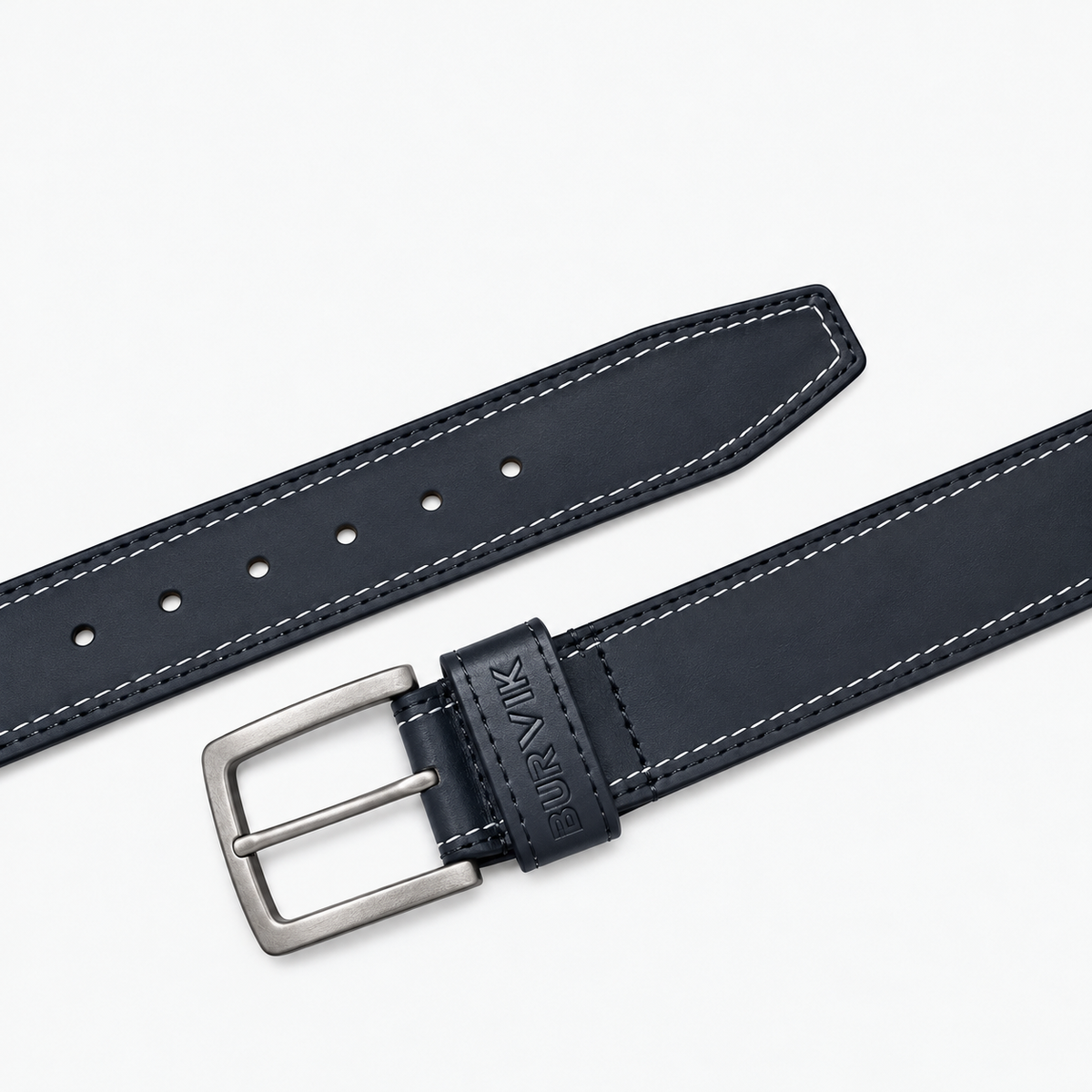 40mm Leather Belt - Black
