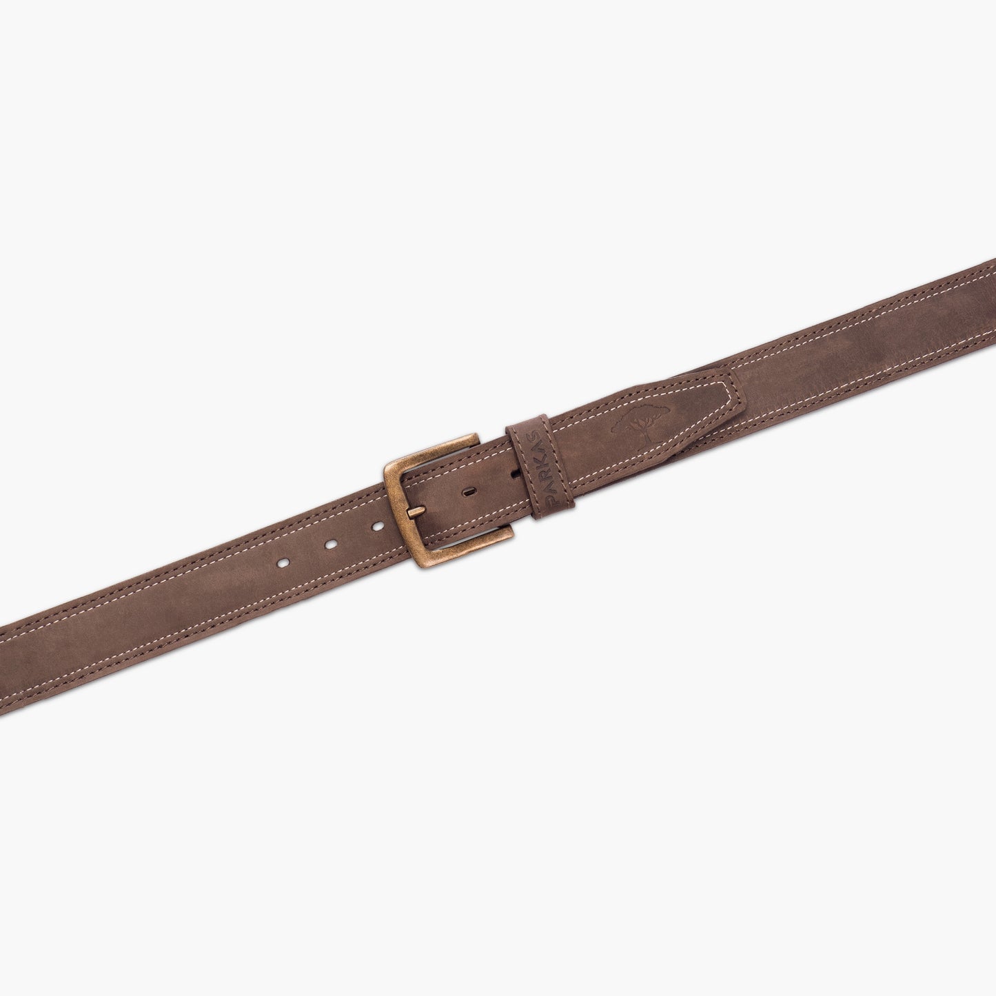 40mm Leather Belt - Dark Brown