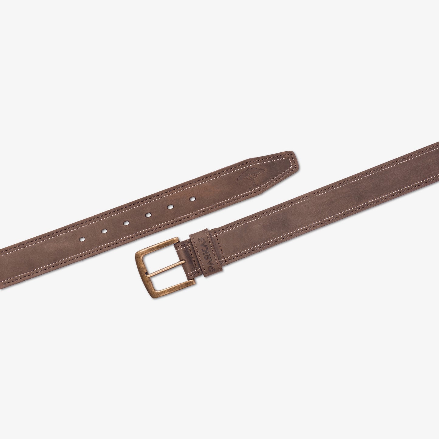 40mm Leather Belt - Dark Brown