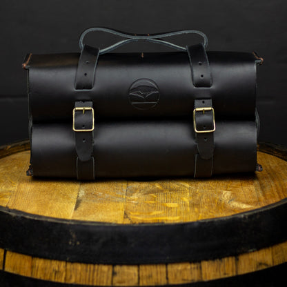 Leather Whiskey Bag - Black