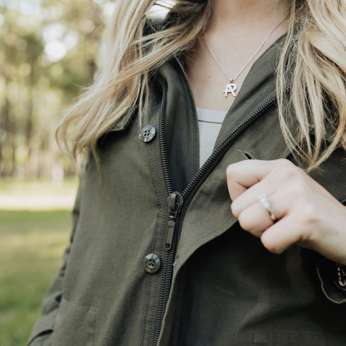 Original German military parka zip